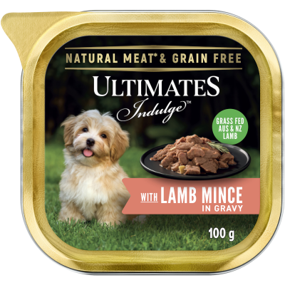 Ultimates Indulge Lamb Mince In Gravy Dog Food 100g