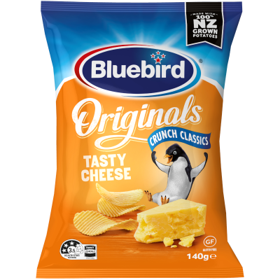Bluebird Originals Tasty Cheese Potato Chips 140g