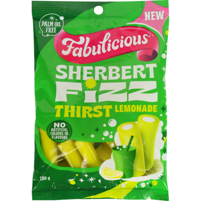 Fabulicious Thirst Lemonade Sherbert Fizz 180g