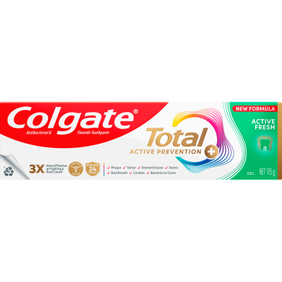 Colgate Total Active Prevention Active Fresh Toothpaste 115g
