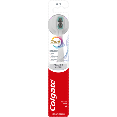 Colgate Total Foaming Clean Soft Toothbrush 1pk
