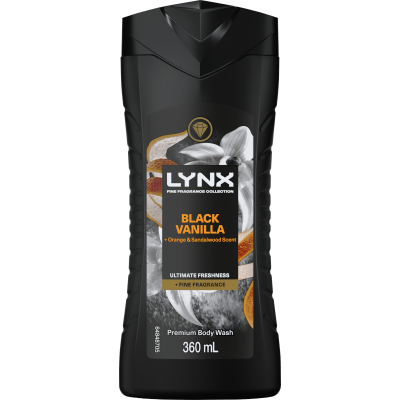 Lynx Black Vanilla Premium Body Wash 360ml