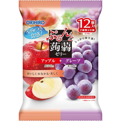 Orihiro Apple & Grape Konjak Jelly 240g