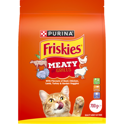 Purina Friskies Meaty Grills Adult Dry Cat Food 700g
