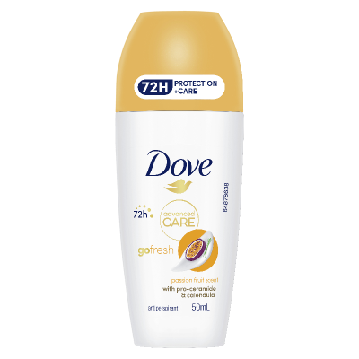 Dove Advanced Care Passionfruit Scent 72Hr Antiperspirant Roll On 50ml