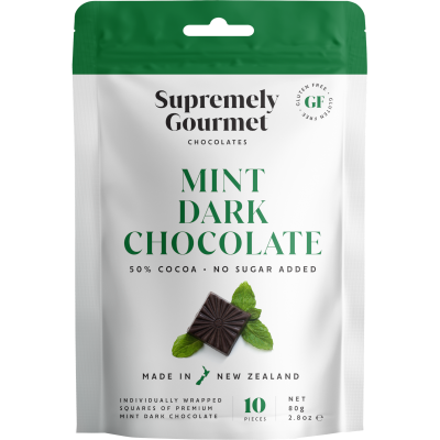 Supremely Gourmet Mint Dark Chocolates 80g