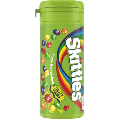 Skittles Crazy Sours Fruit Tubes 30g