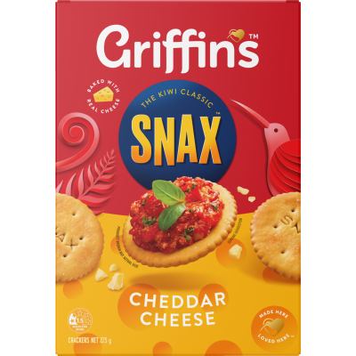 Griffin's Snax Cheddar Cheese Crackers 225g