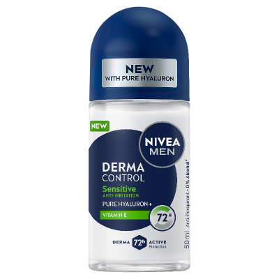 Nivea Men Derma Control Sensitive 72hr Anti-Perspirant Roll On 50ml