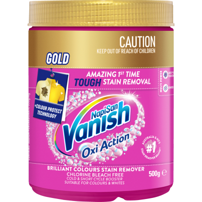 Vanish Napisan Oxi Action Gold Stain Remover Powder 500g