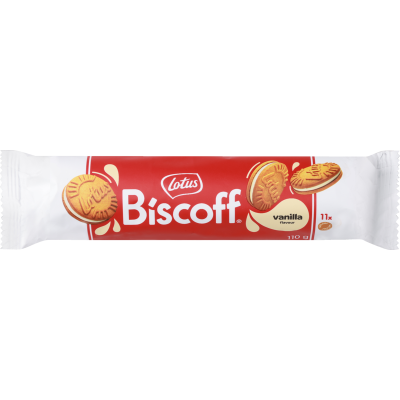 Lotus Vanilla Flavour Sandwich Biscuits 110g