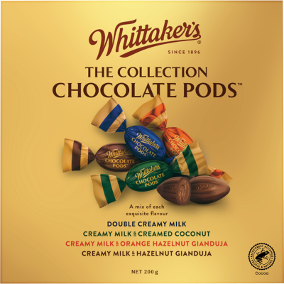Whittaker's Milk Chocolate Pods Assorted 200g