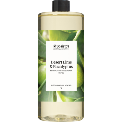 Bosistos Desert Lime & Eucalyptus Revitalising Hand Wash Refill 1l