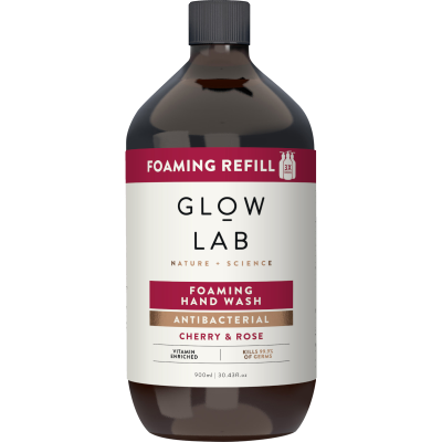 Glow Lab Cherry & Rose Antibacterial Foaming Handwash Refill 900ml