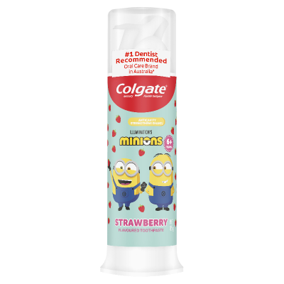 Colgate Kids Minions Strawberry Flavoured Toothpaste 6+ Years 85g