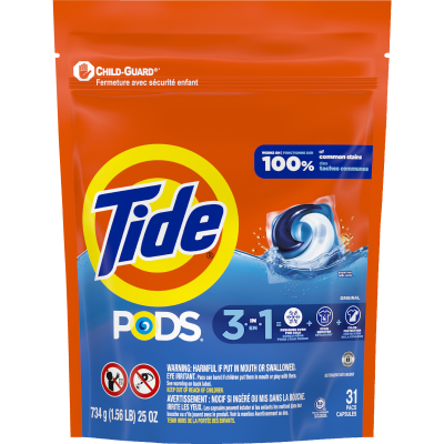 Tide Original 3 In 1 Laundry Liquid Capsules 31pk