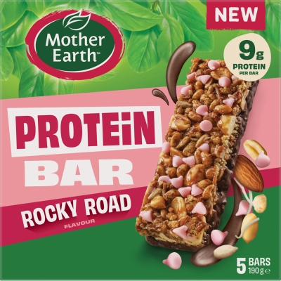 Mother Earth Rocky Road Protein Bars 5 x 38g