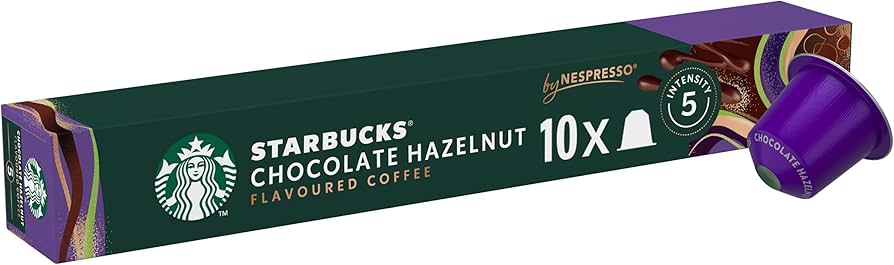 Starbucks Chocolate Hazelnut Nespresso Compatibles Coffee Pods 10 x 5.1g