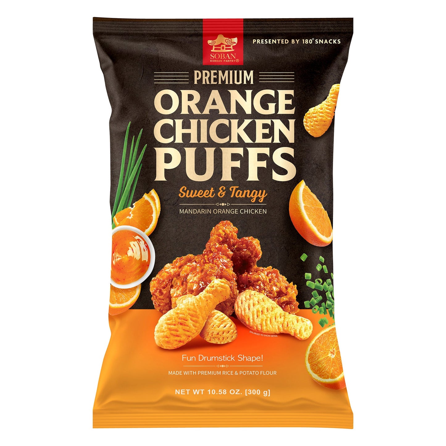 Soban Sweet & Tangy Orange Chicken Flavoured Puffs 300g