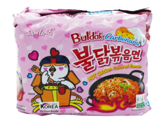 Samyang Buldak Carbonara Hot Chicken Ramen Noodles 650g – GoPotatoes