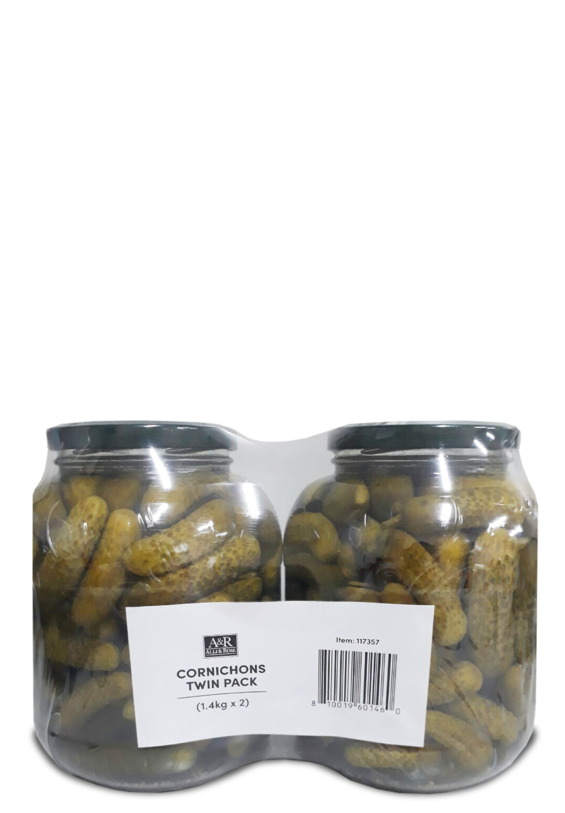Alli & Rose Crunchy Cornichons 2 x 1.4kg