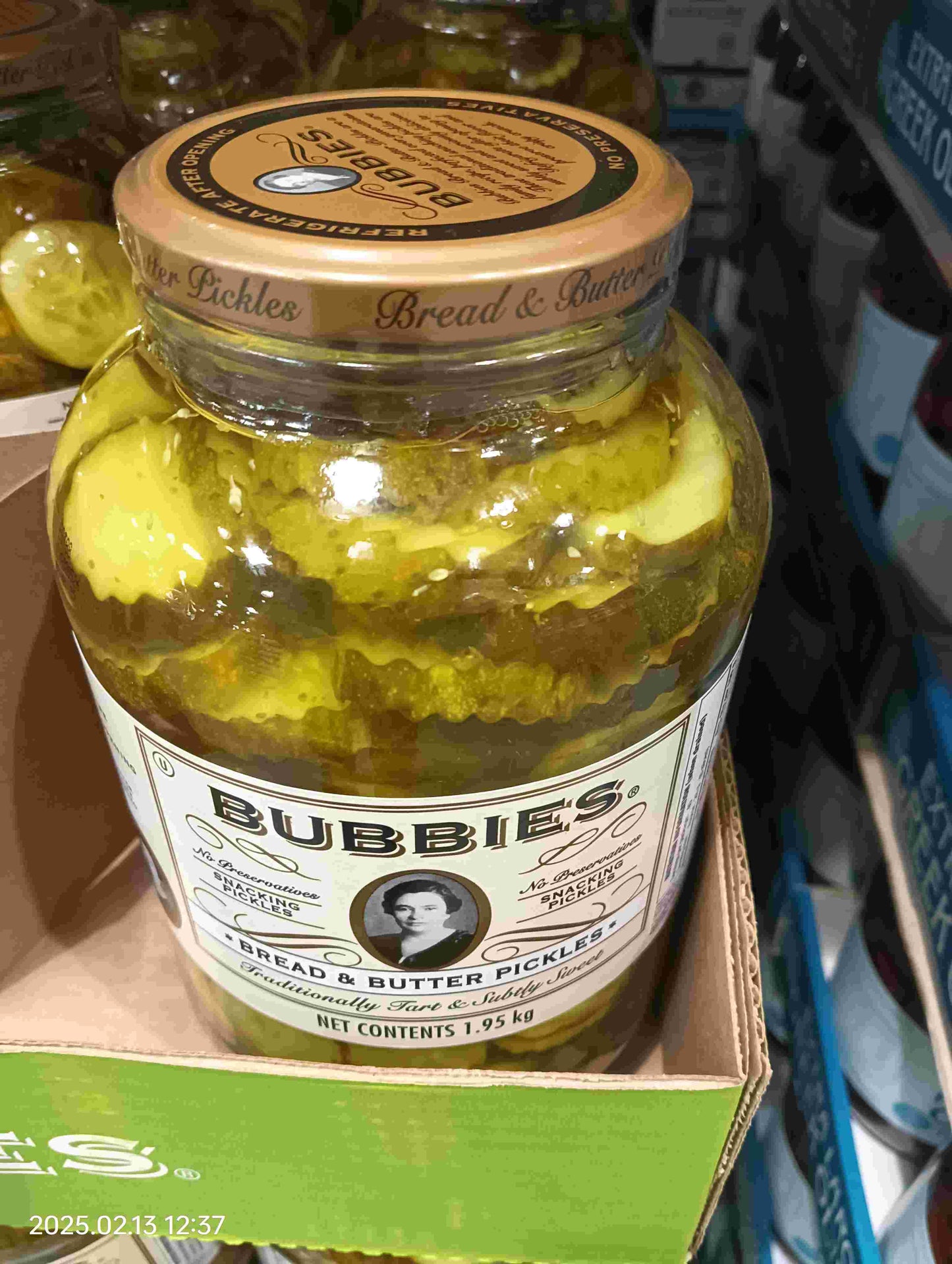 Bubbies Bread and Butter Pickles 1.95kg