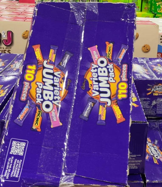CADBURY VARIETY JUMBO PACK 110 PIECES 1.56KG