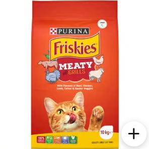 Friskies Meaty Grills Dry Cat Food 10kg