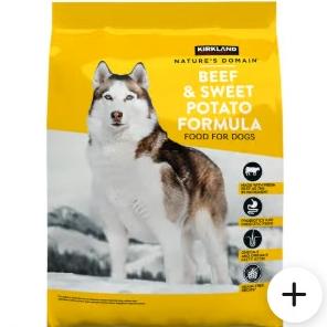 Kirkland Signature Nature's Domain Beef & Sweet Potato Formula Dog Food 15.87kg