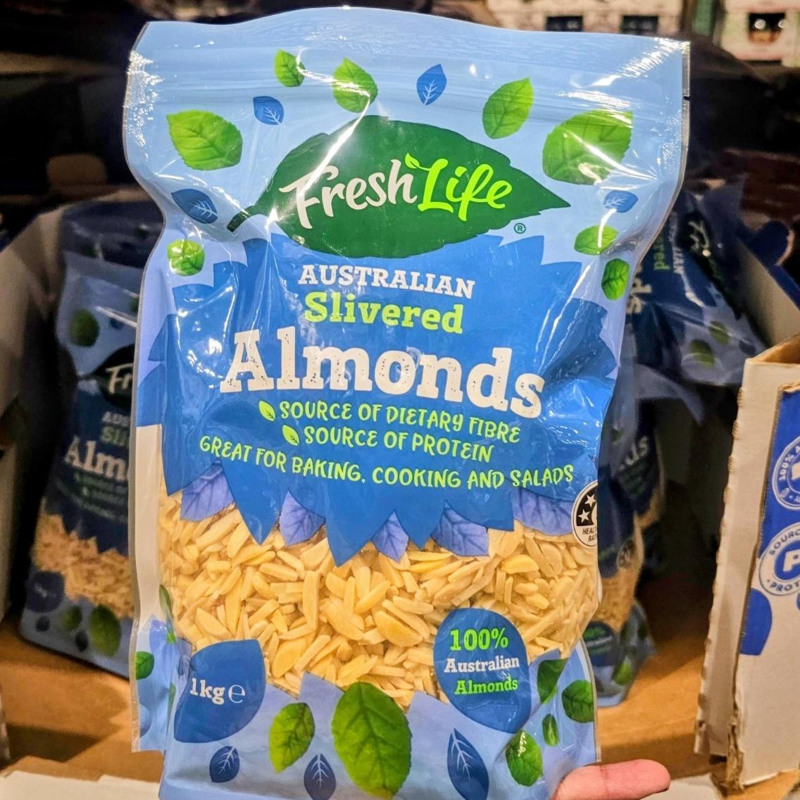 FRESH LIFE SLIVERED ALMONDS 1KG