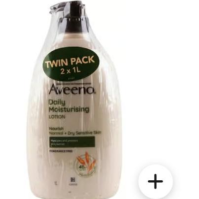 Aveeno Daily Moisturizing Lotion 2 x 1L
