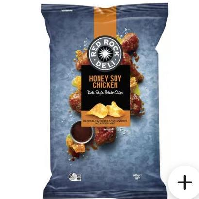 Red Rock Deli Honey Soy Chicken Potato Chips 640 g