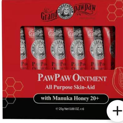 Grandpawpaw Ointment All Purpose Skin-Aid with Manuka Honey 20+ 25g x 6 pack