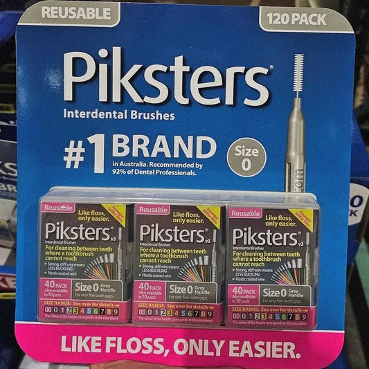 Piksters Interdental Brushes 120 Pack