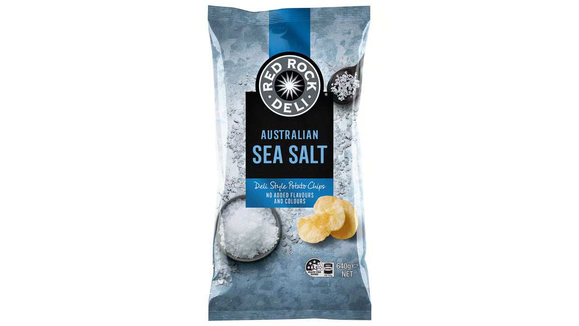 Red Rock Deli Sea Salt Potato Chips 640g