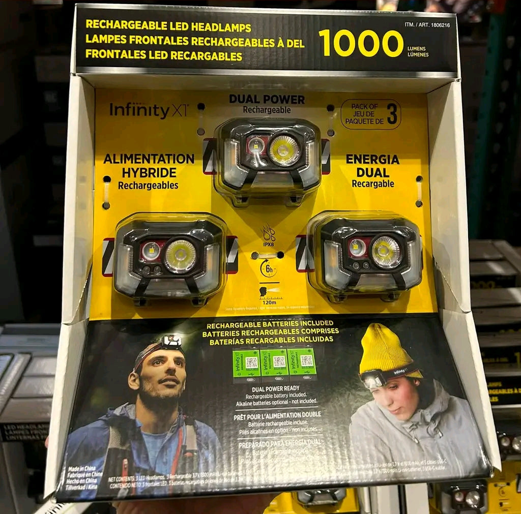 INFINITY X1 HEADLAMP 1000 LUMEN