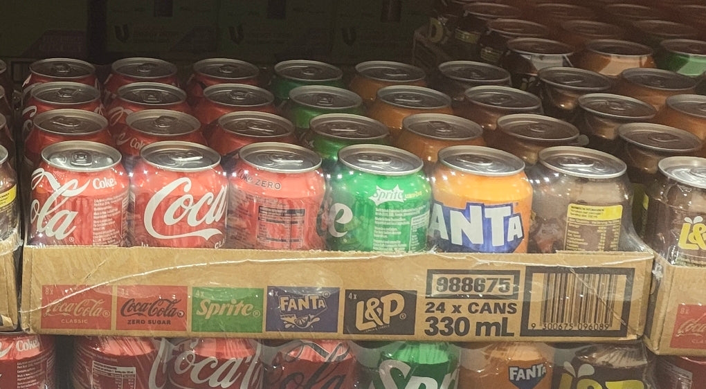 Coca Cola Mixed Pack Coke Sprite Fanta L&P 24 x 330 ML