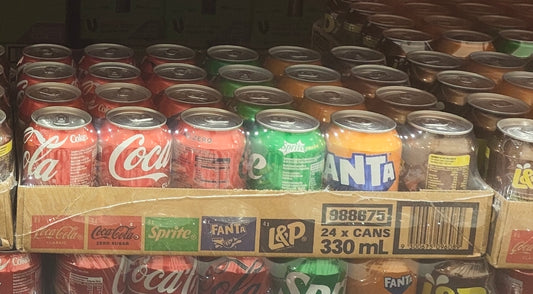 Coca Cola Mixed Pack Coke Sprite Fanta L&P 24 x 330 ML