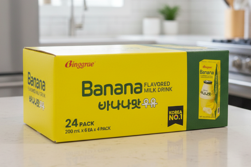 Binggrae Banana Flavored Milk Drink 24 x 200ml