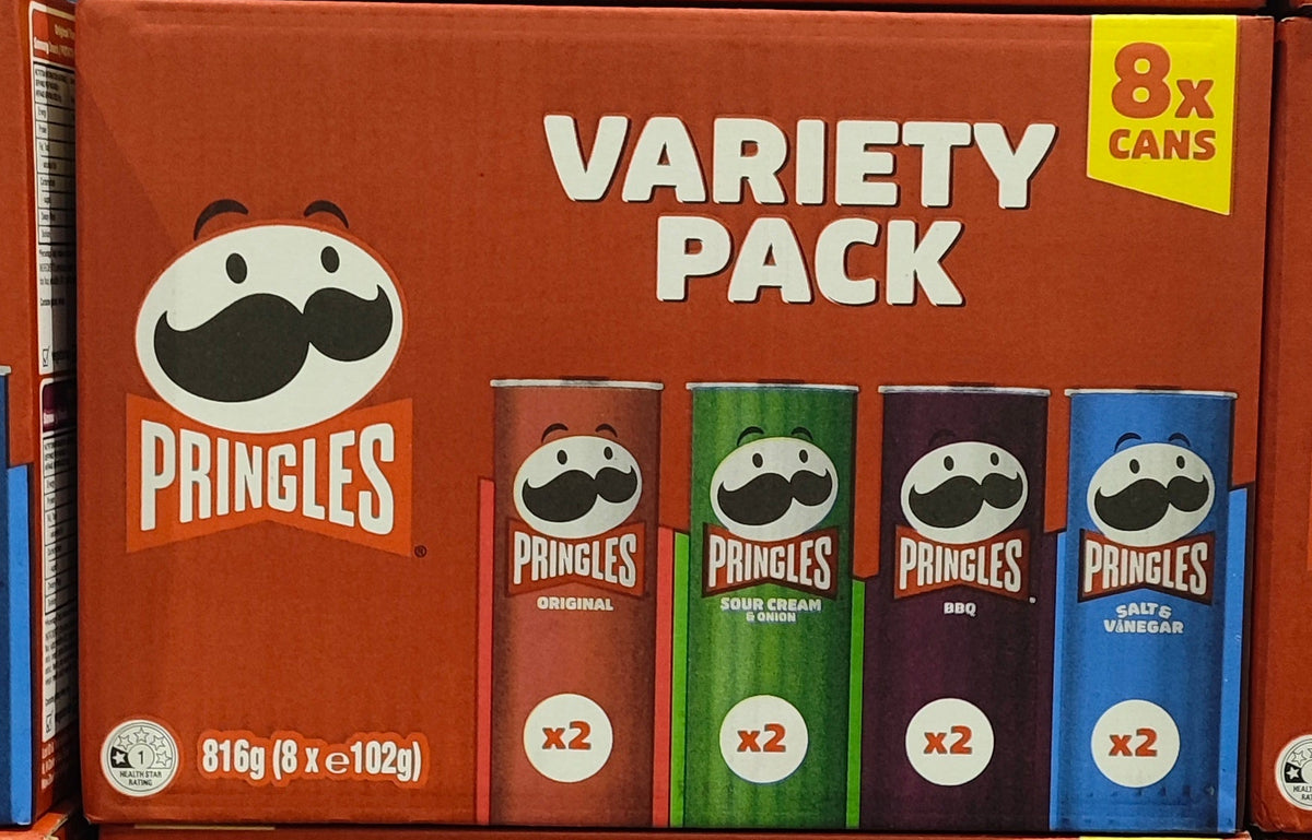 Pringles Variety Pack 8 x 102g