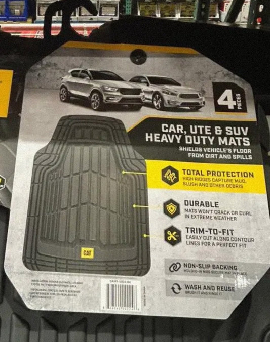 CAT Heavy Duty Floor Mat 4 Piece