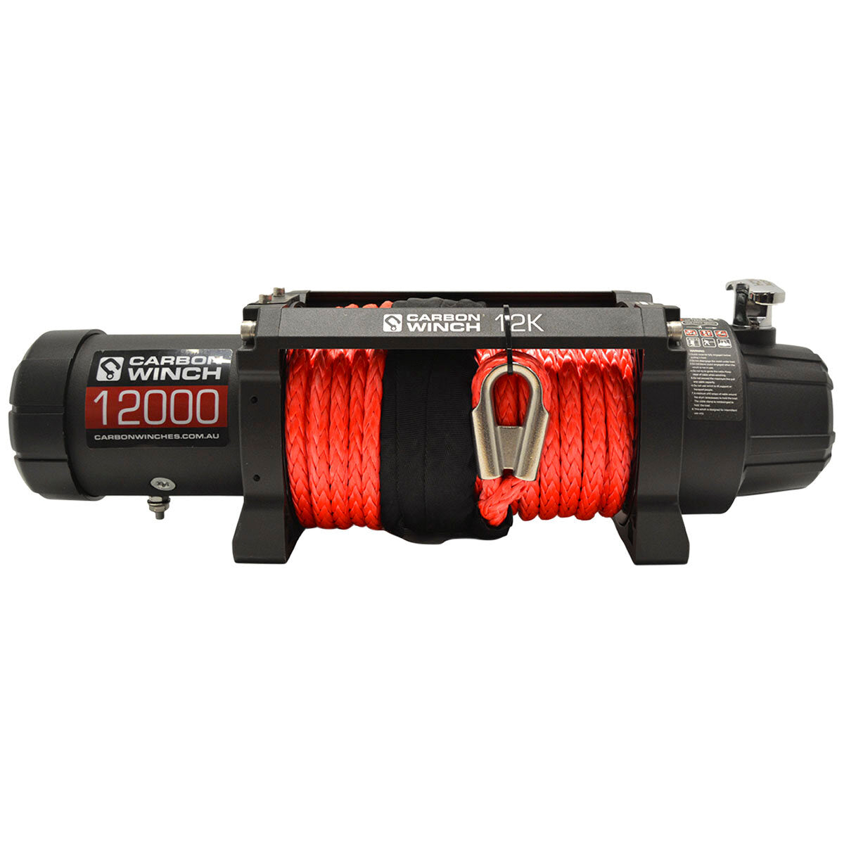 CARBON OFFROAD 4X4 ELECTRIC WINCH 12,000 LBS