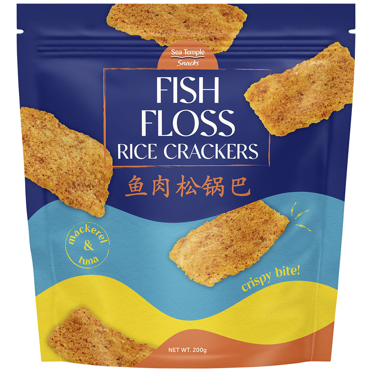 Sea Temple Fish Floss Crackers 200g