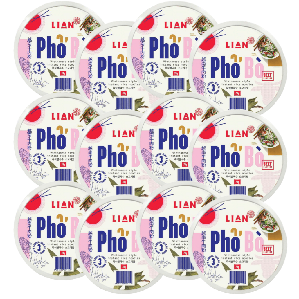 LIAN PHO BO RICE NOODLE 12X70G