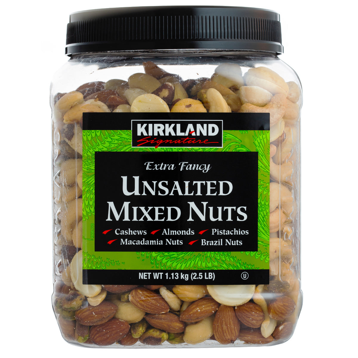 KIRKLAND SIGNATURE UNSALTED MIXED NUTS 1.13KG