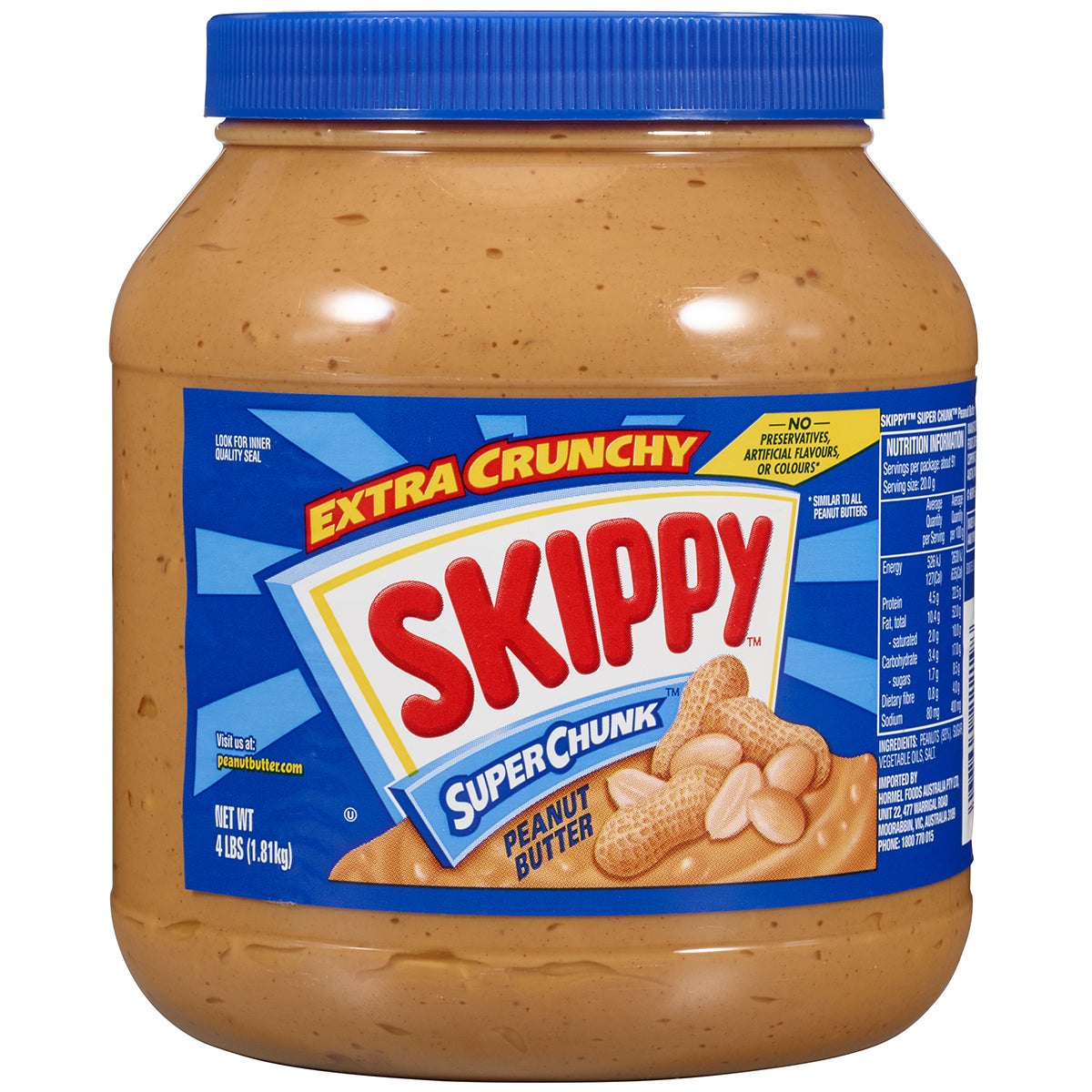 SKIPPY SUPER CHUNK PEANUT BUTTER 1.81KG