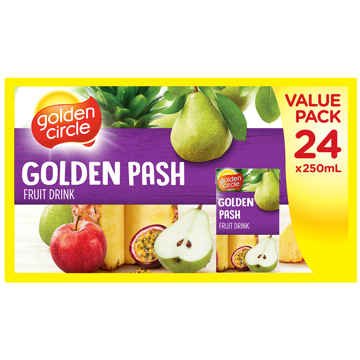 GOLDEN CIRCLE PASH FRUIT DRINK 24X250ML