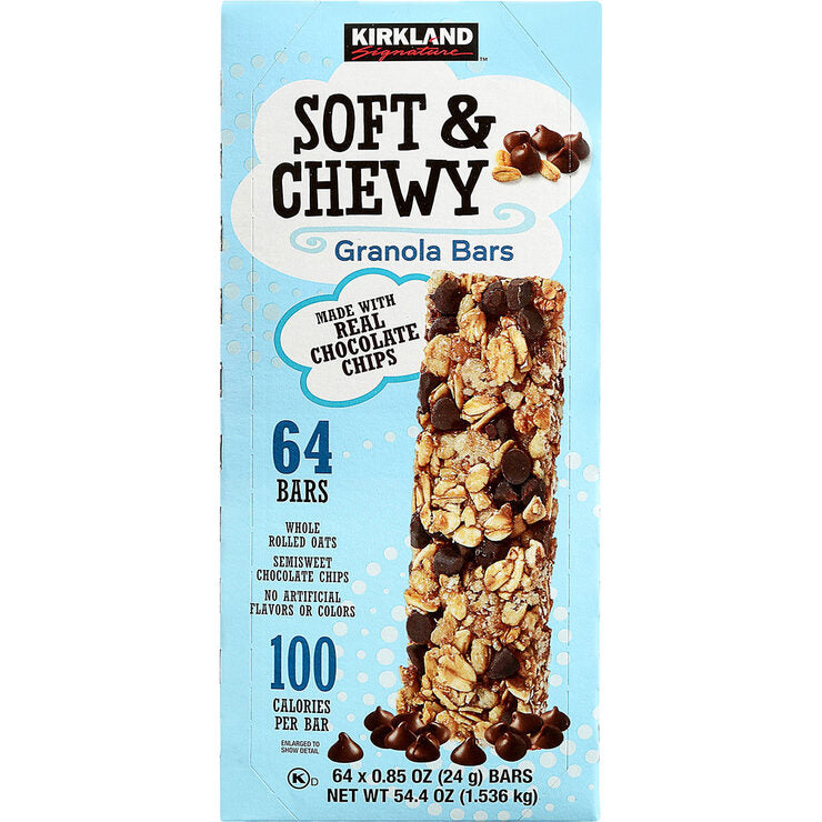 kirkland signature soft & chewy granola bars 64 x 24g