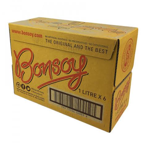 BONSOY BEVERAGE COMPANY SOY MILK 6X1L