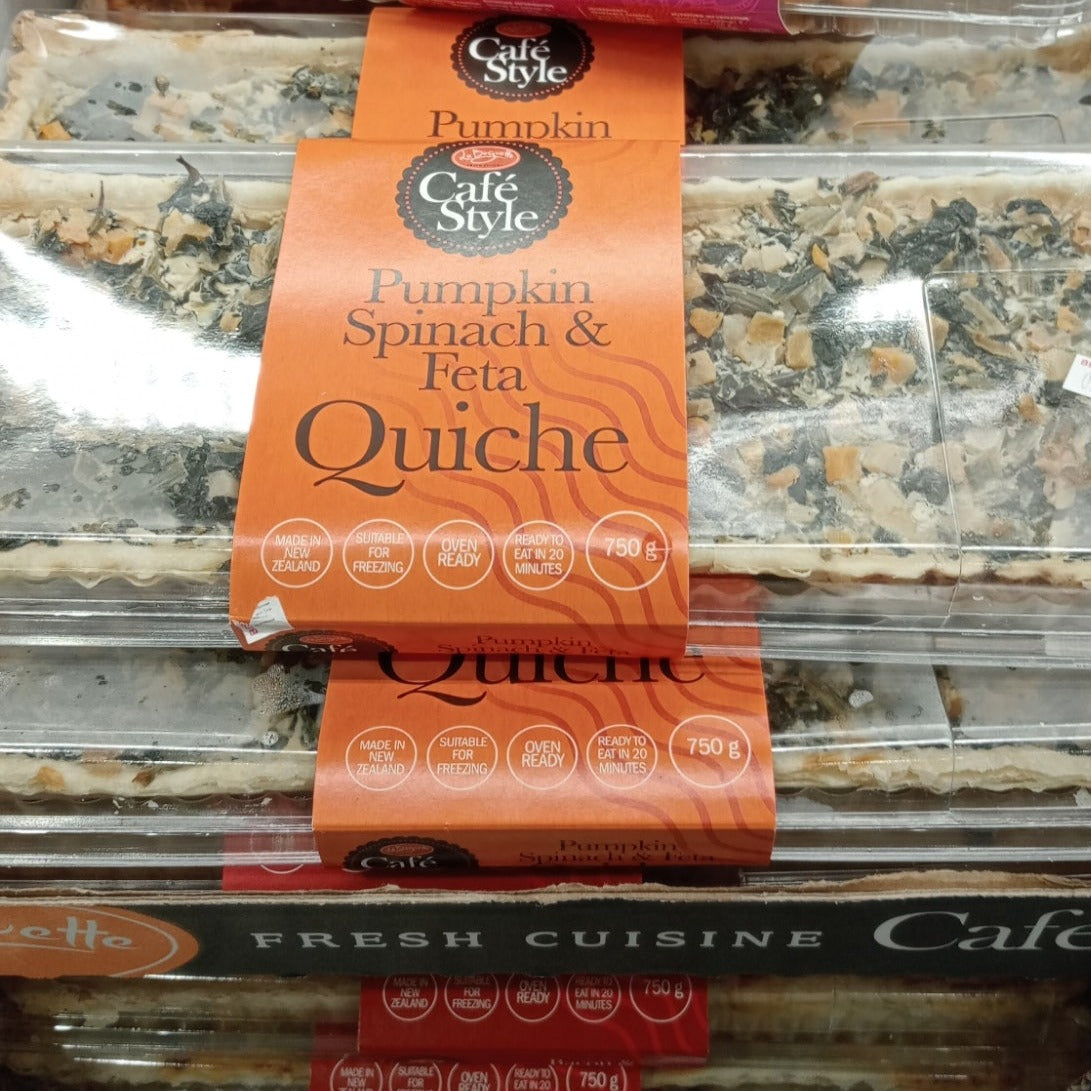 LA Baguette Pumpkin, Spinach & Feta Quiche 750g